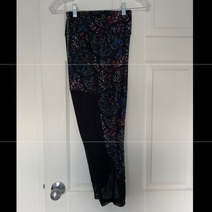 paint splatter print leggings